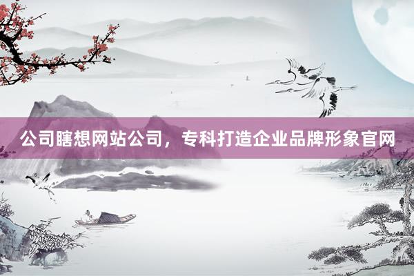 公司瞎想网站公司，专科打造企业品牌形象官网
